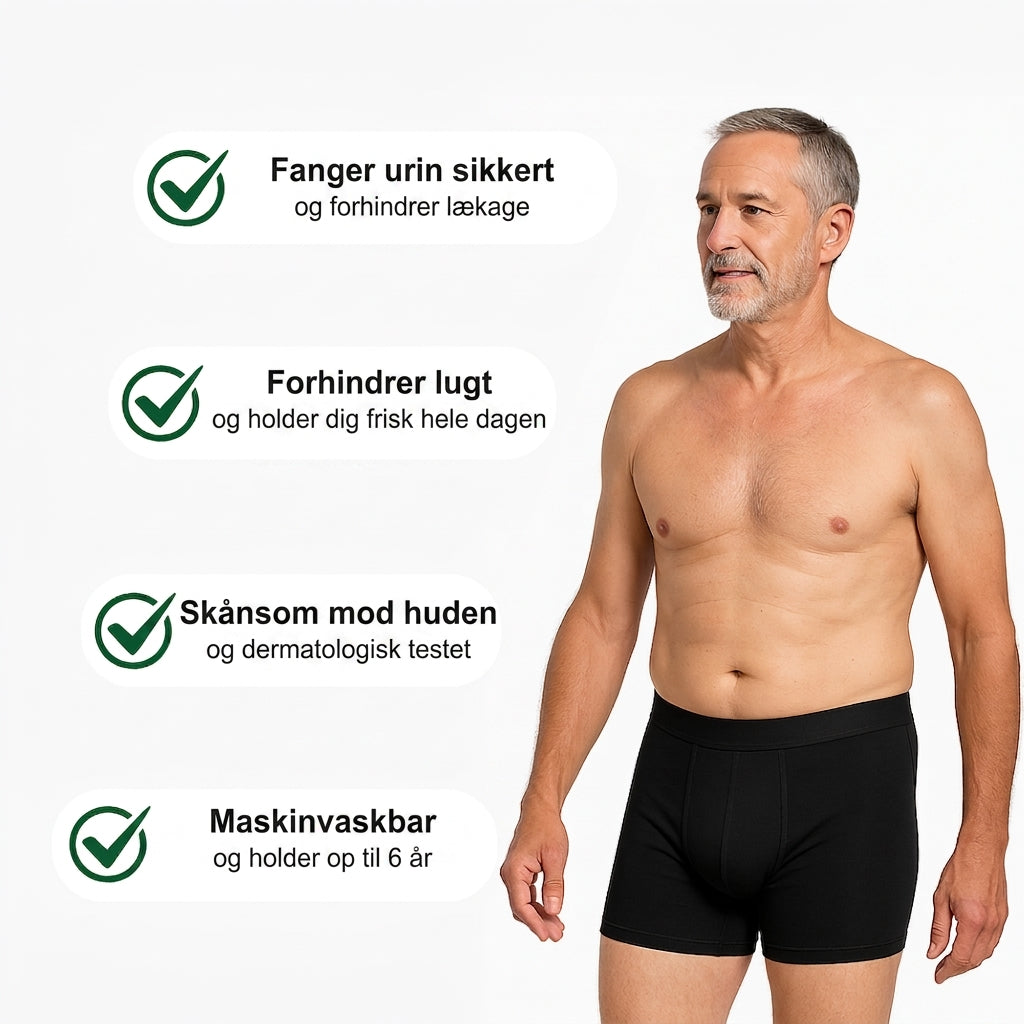 DryGuard™ | Incontinentieboxershorts voor heren – 300 ml absorptie
