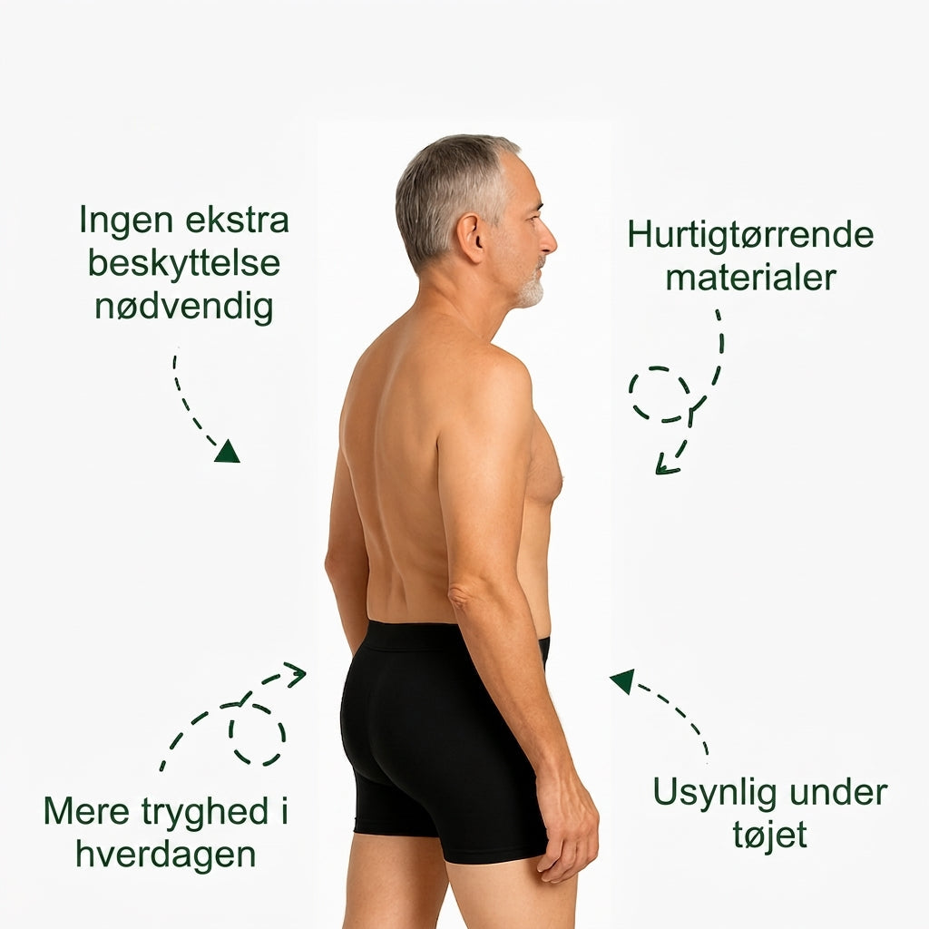 DryGuard™ | Incontinentieboxershorts voor heren – 300 ml absorptie