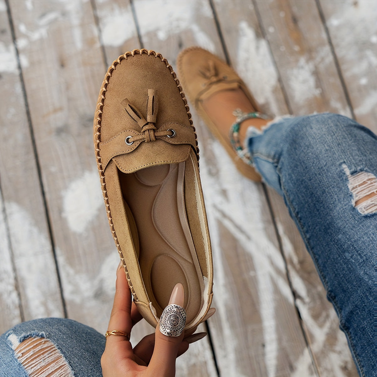 ComfortLoafer™ | Klassieke loafers met franjes
