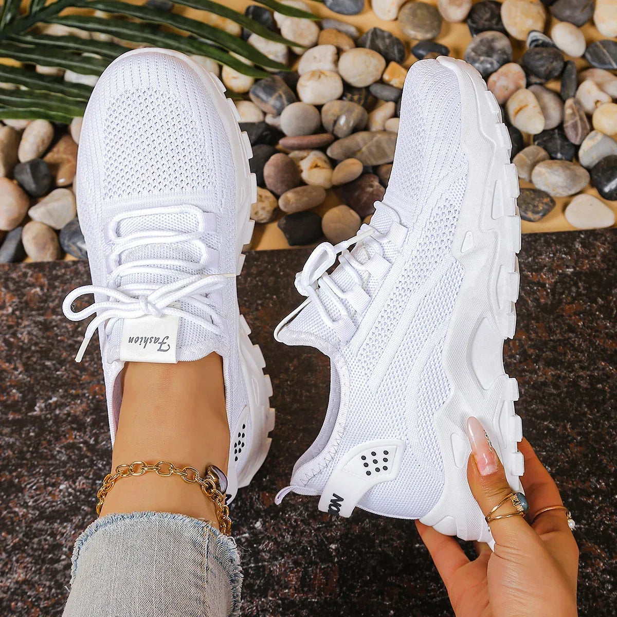 Maja™ | Lichte sneaker met verhoogde zool