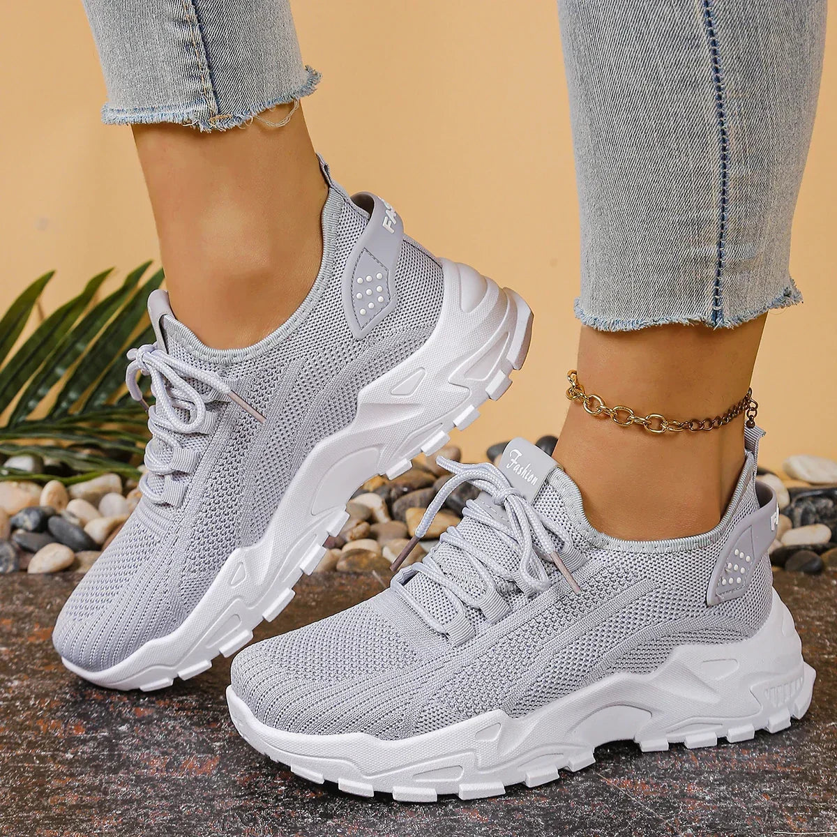 Maja™ | Lichte sneaker met verhoogde zool