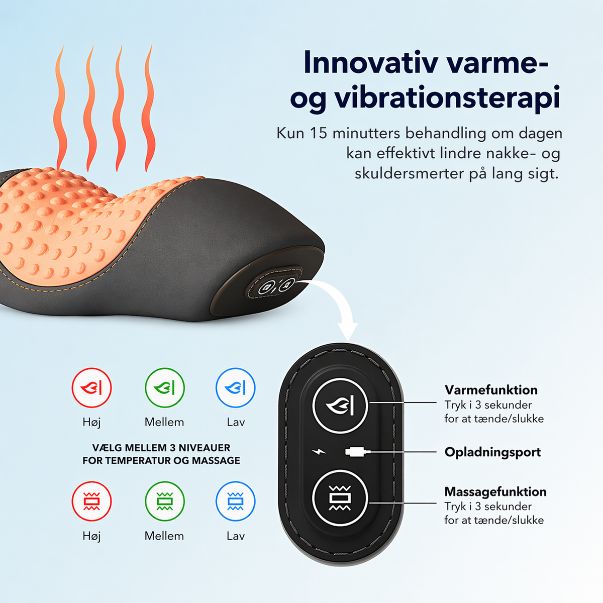 NekZacht™ | Elektrisch kussen voor ontspanning van de nek