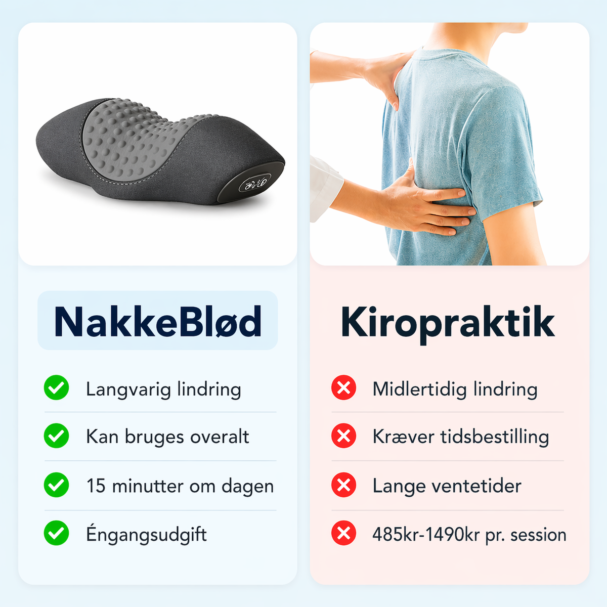 NekZacht™ | Elektrisch kussen voor ontspanning van de nek