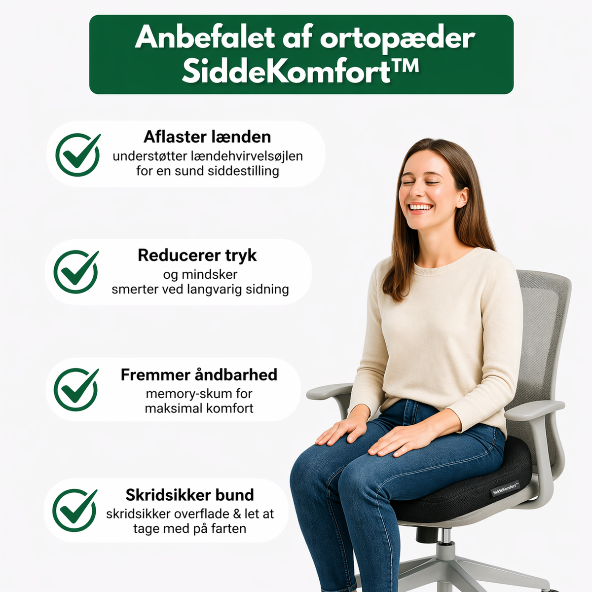 ZitComfort™ | Comfortabele steun voor rug en onderrug