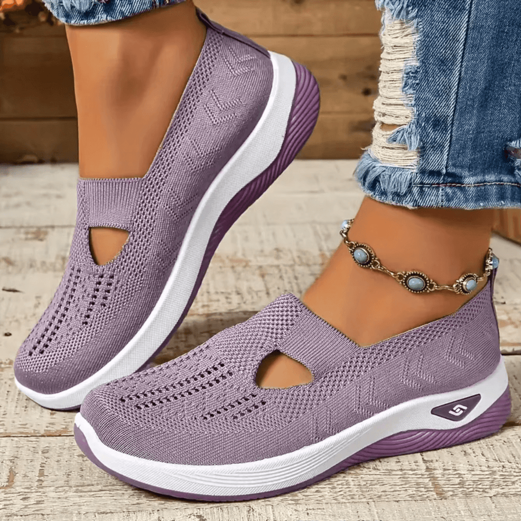 Signe™ | Lichte slip-on sneaker in gebreide stof