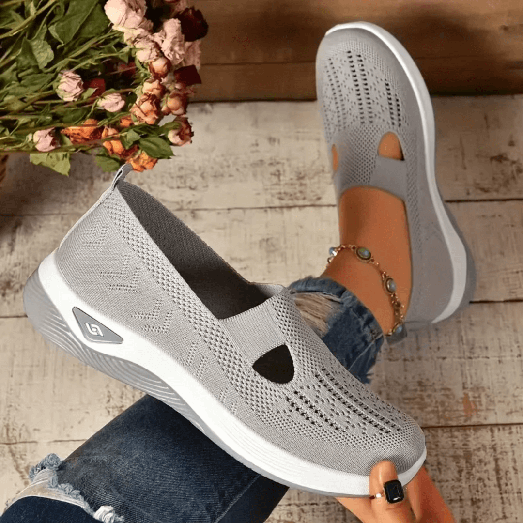Signe™ | Lichte slip-on sneaker in gebreide stof