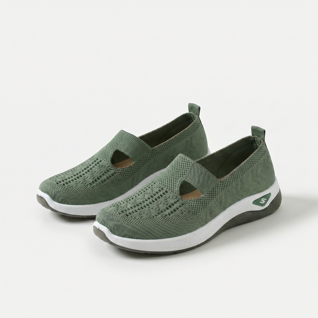 Signe™ | Lichte slip-on sneaker in gebreide stof