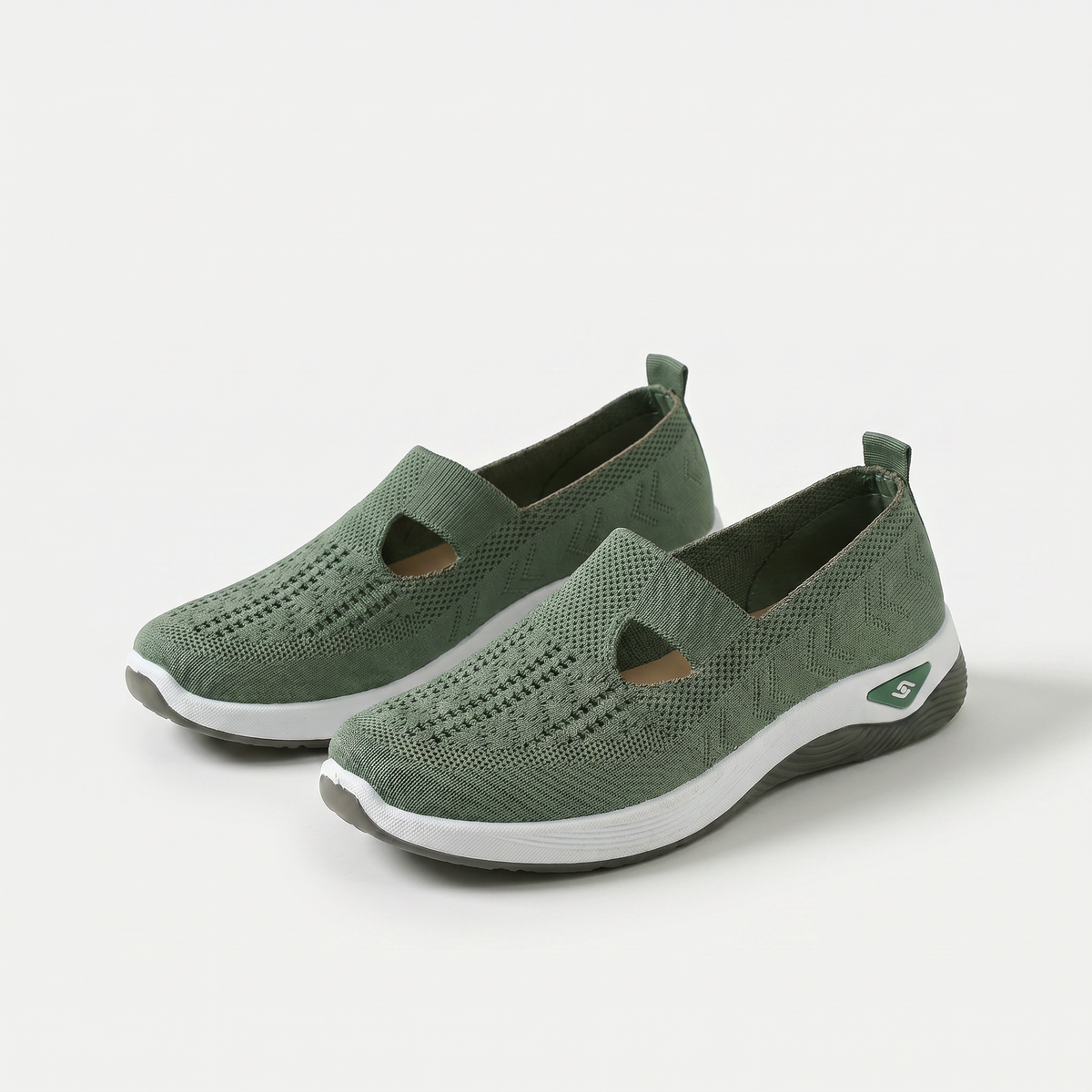 Signe™ | Lichte slip-on sneaker in gebreide stof