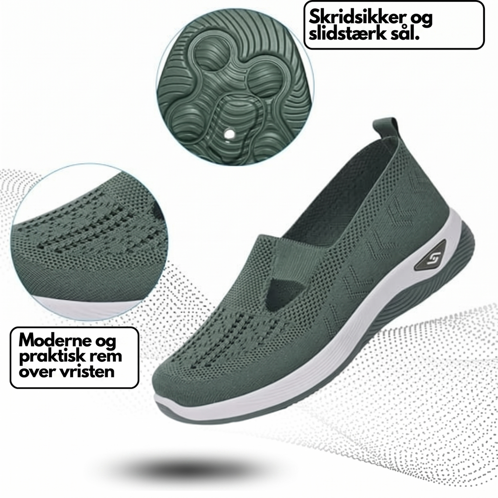 Signe™ | Lichte slip-on sneaker in gebreide stof