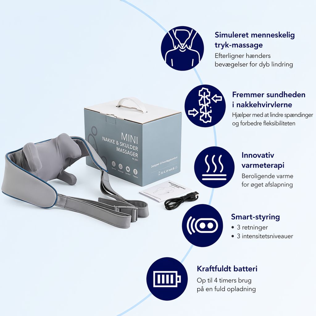 SmartNek™ | Elektrische massage met warmte en verlichting