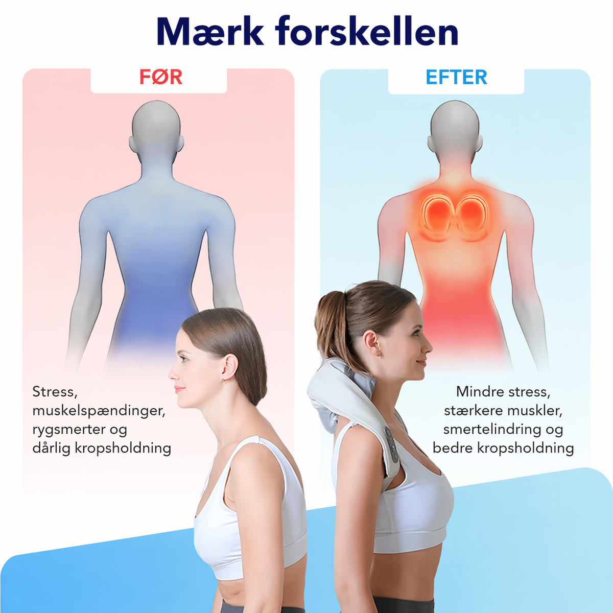 SmartNek™ | Elektrische massage met warmte en verlichting