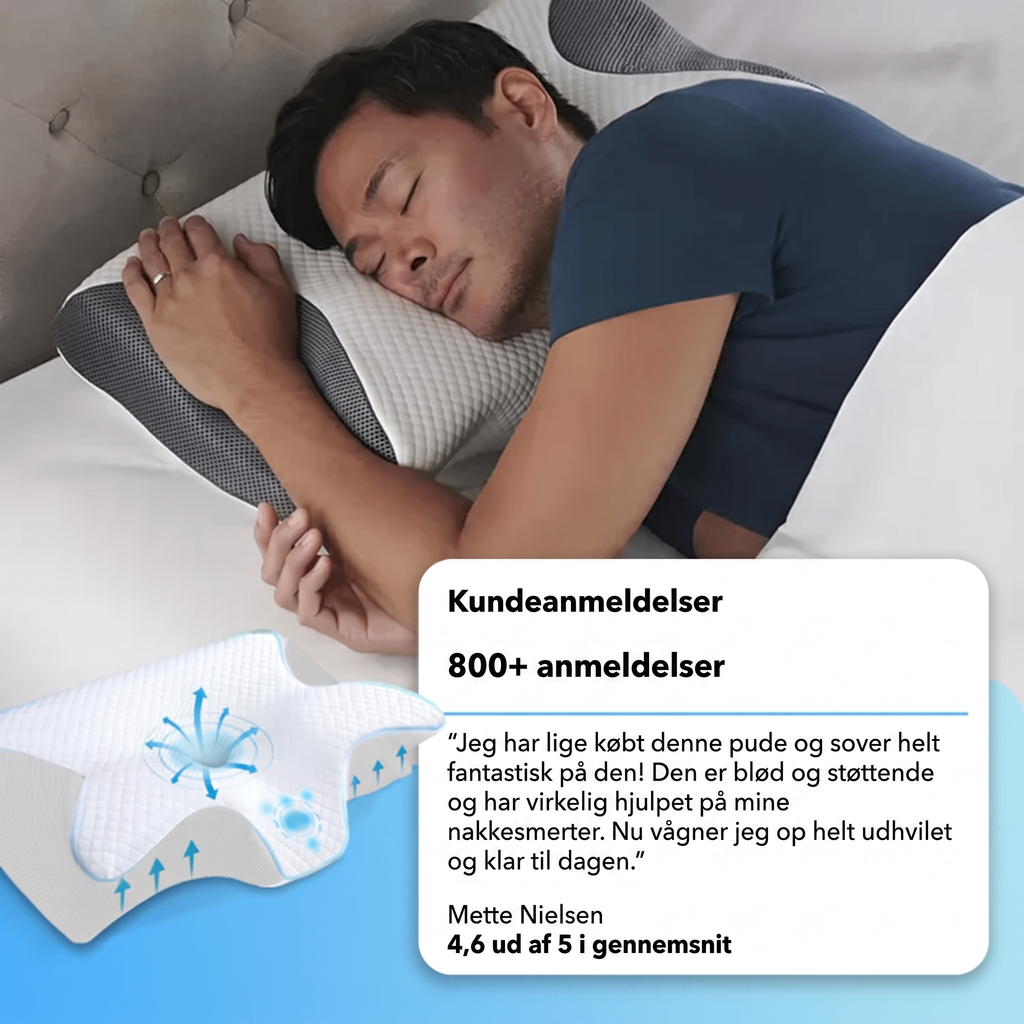 SlaapSteun™ | Ergonomisch kussen voor nek en schouders