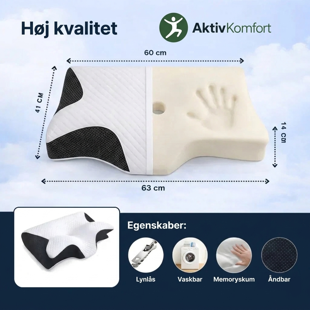 SlaapSteun™ | Ergonomisch kussen voor nek en schouders