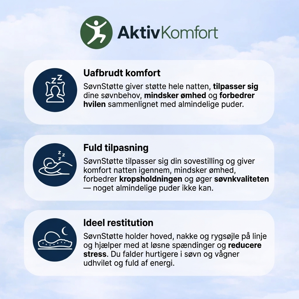 SlaapSteun™ | Ergonomisch kussen voor nek en schouders