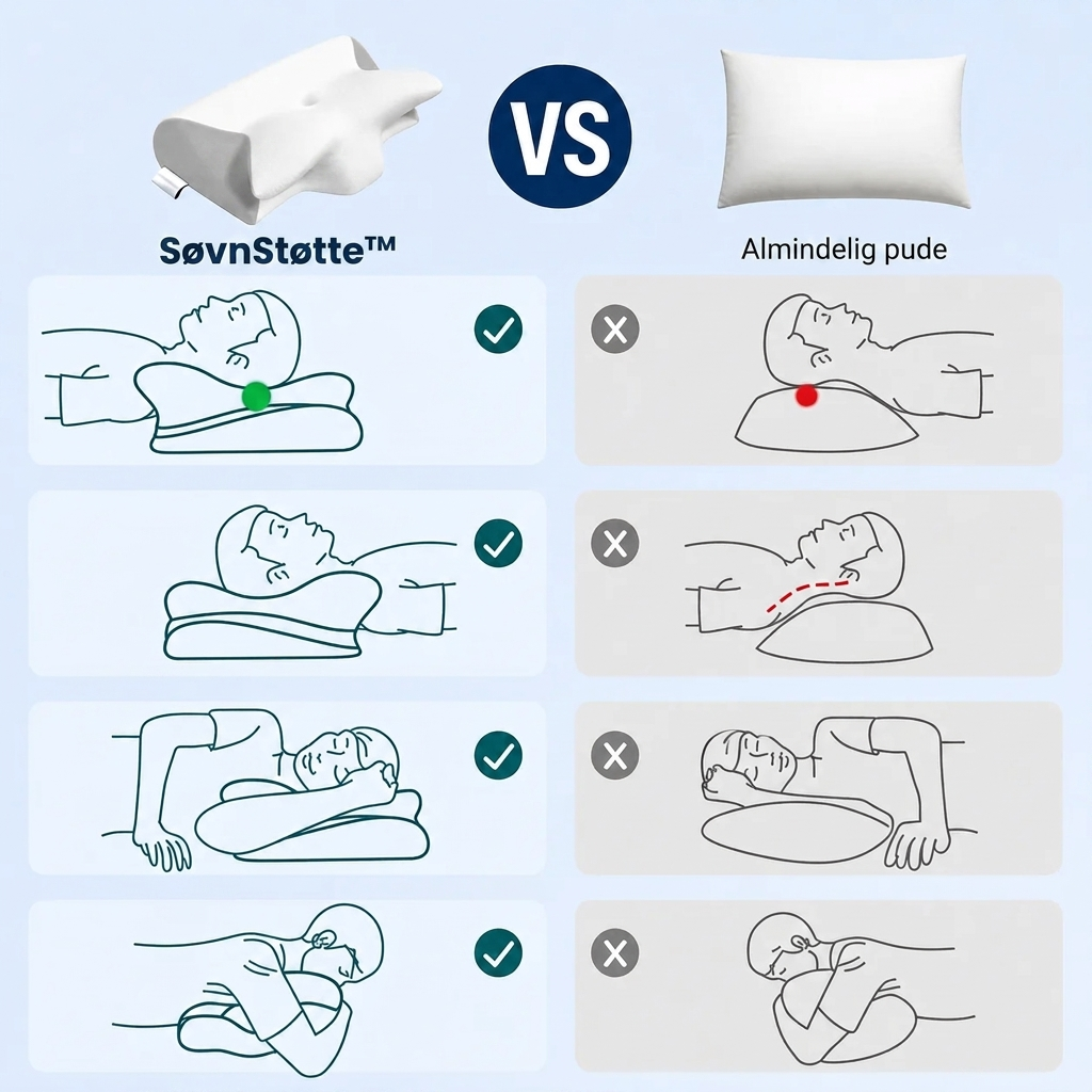 SlaapSteun™ | Ergonomisch kussen voor nek en schouders