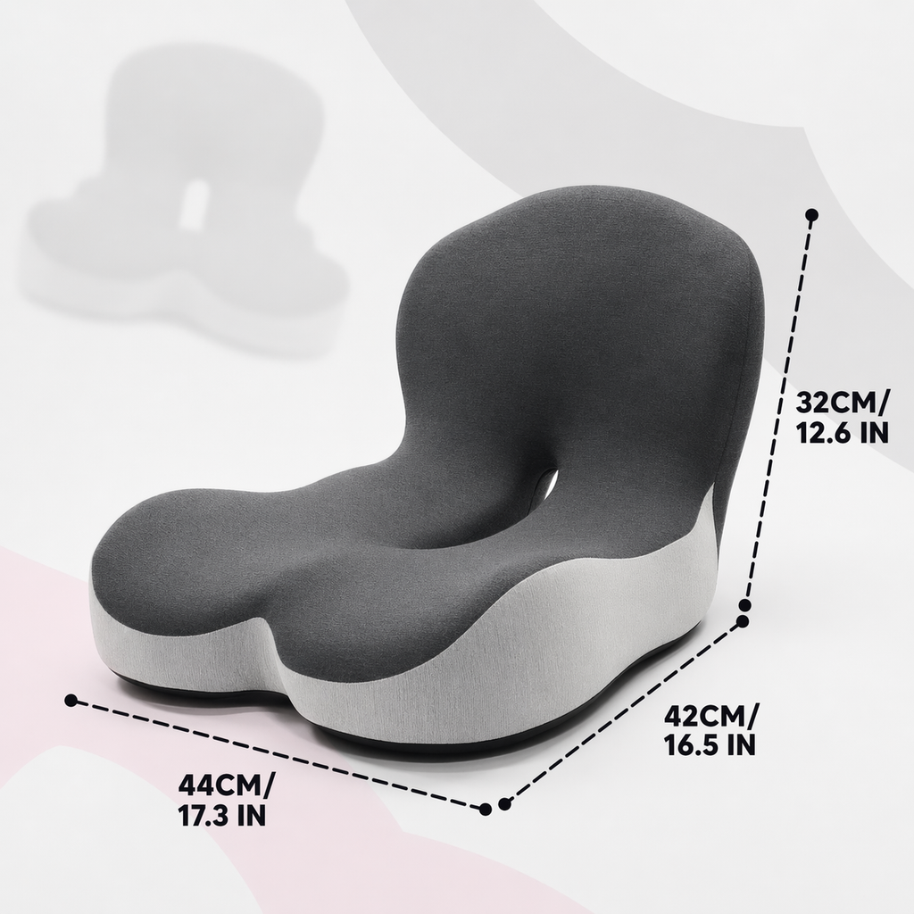SteunKussen™ | Ergonomisch zitkussen voor verlichting van rug en onderrug
