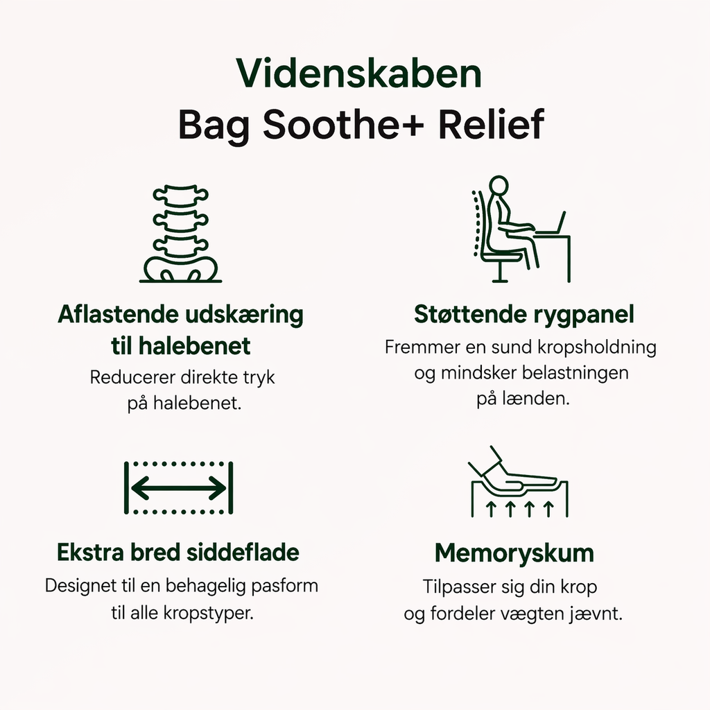 SteunKussen™ | Ergonomisch zitkussen voor verlichting van rug en onderrug
